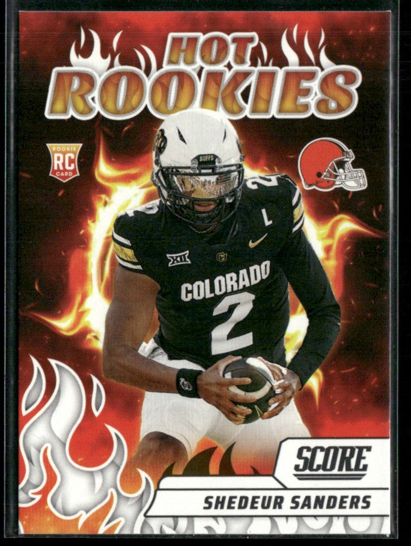 Shedeur Sanders 2025 Panini Score Hot Rookies RC #5 Cleveland Browns