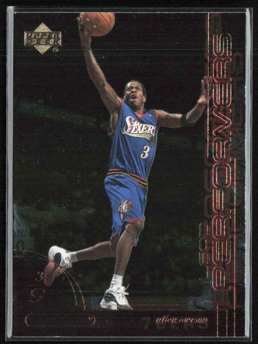 Allen Iverson 2000 Upper Deck Ovation Lead Performers #LP4 Philadelphia 76ers