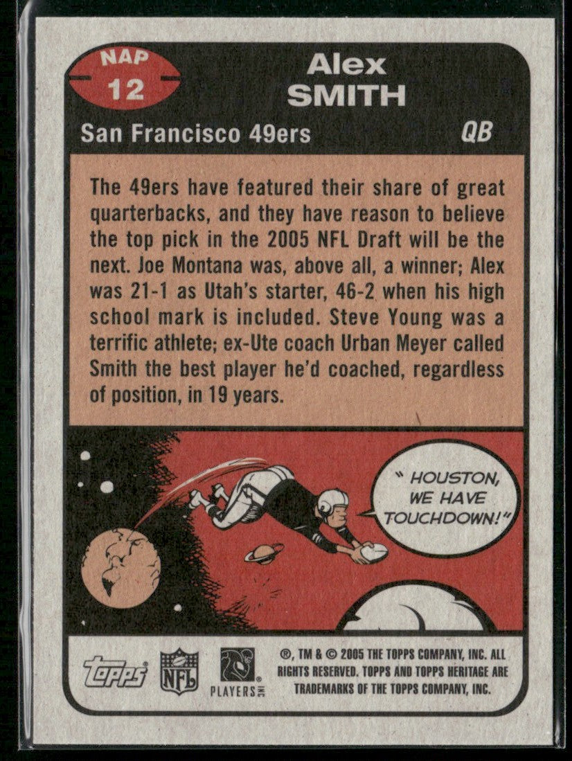Alex Smith 2005 Topps Heritage New Age Performers #NAP12 San Francisco 49ers