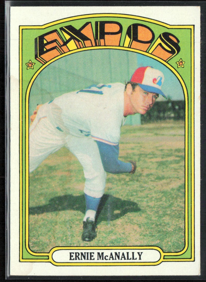 Ernie McAnally 1972 Topps #58 Montreal Expos