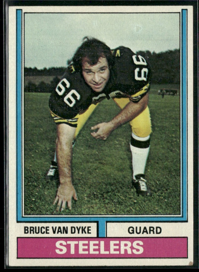 Bruce Van Dyke 1974 Topps #93 Pittsburgh Steelers