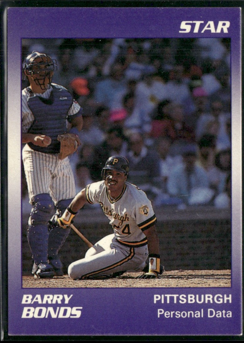 Barry Bonds 1990 Star Bonds Personal Data #11 Pittsburgh Pirates