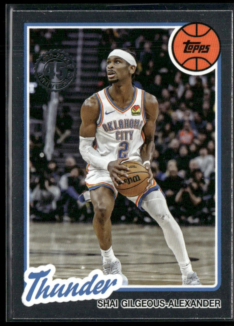 Shai Gilgeous-Alexander 2025 Topps 1980 #80BK-91 Oklahoma City Thunder