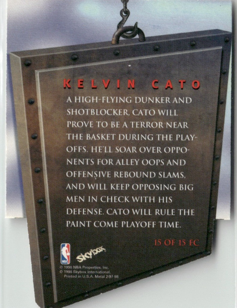 Kelvin Cato 1997 Metal Universe Future Champions #15 Portland Trail Blazers