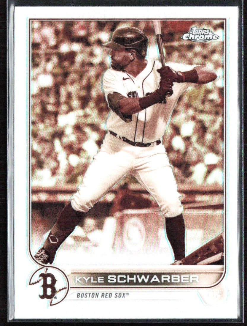 Kyle Schwarber 2022 Topps Chrome Sepia Refractor #110 Boston Red Sox