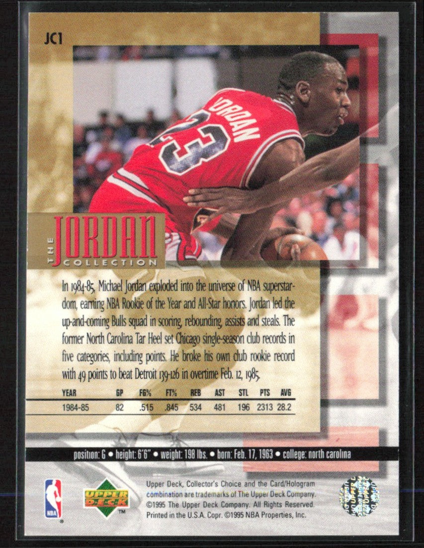 Michael Jordan 1995 Upper Deck Collection #JC1 Chicago Bulls