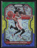 Anfernee Simons 2020 Panini Prizm Choice Blue Yellow & Green #24