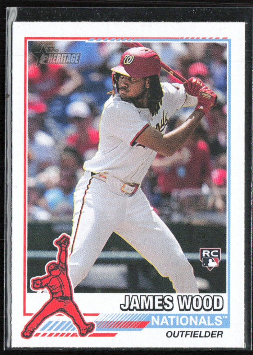 James Wood 2025 Topps Heritage '76 Redefined RC #76R-11 Washington Nationals