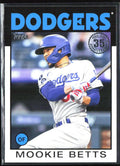 Mookie Betts 2021 Topps 1986 Design #86B-10 Los Angeles Dodgers