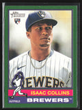 Isaac Collins 2025 Topps Heritage Dark Green RC #78 Milwaukee Brewers