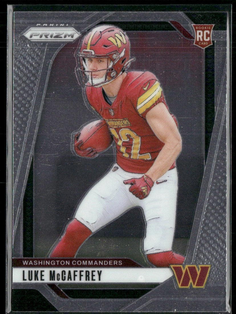 Luke McCaffrey 2024 Panini Prizm RC #367 Washington Commanders