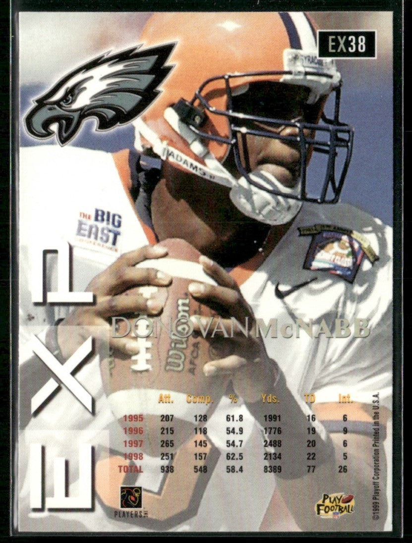 Donovan McNabb 1999 Playoff Prestige EXP RC #EX38 Philadelphia Eagles