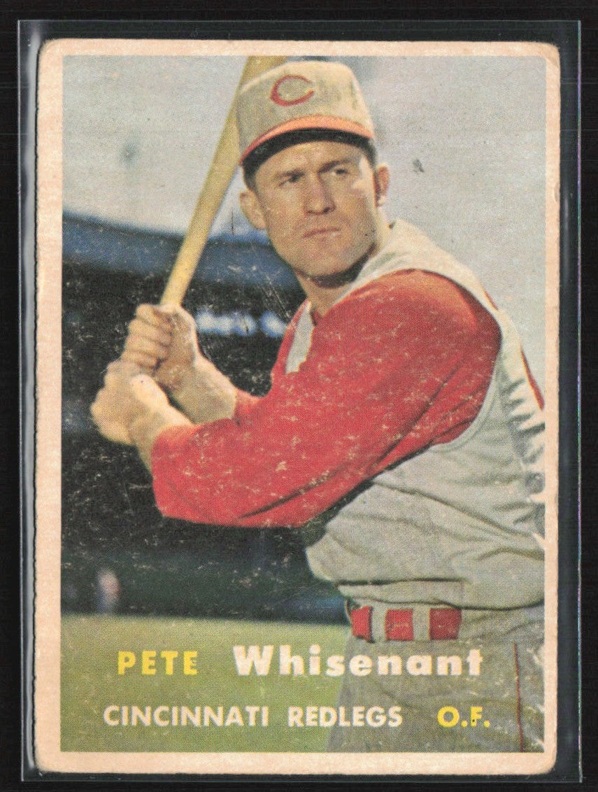 Pete Whisenant 1957 Topps RC #373 Cincinnati Reds