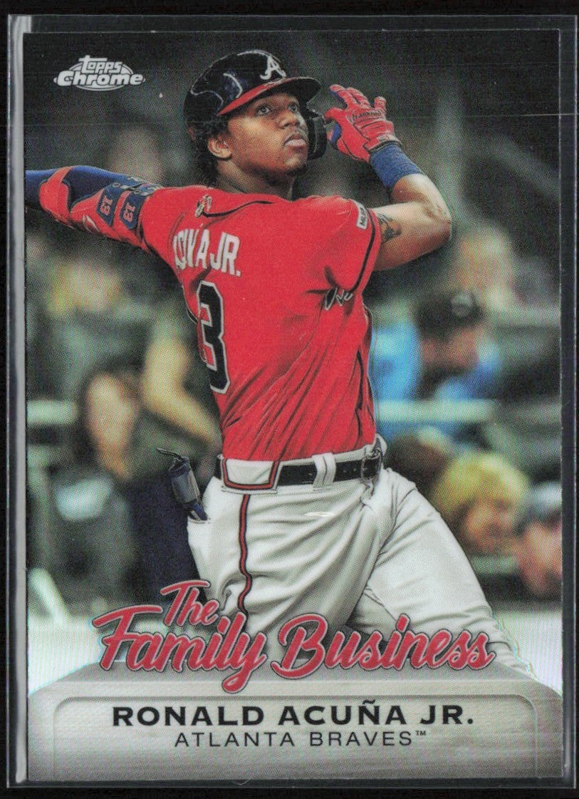Ronald Acuna Jr. 2019 Topps Chrome The Family Business #FBC-8 Atlanta Braves
