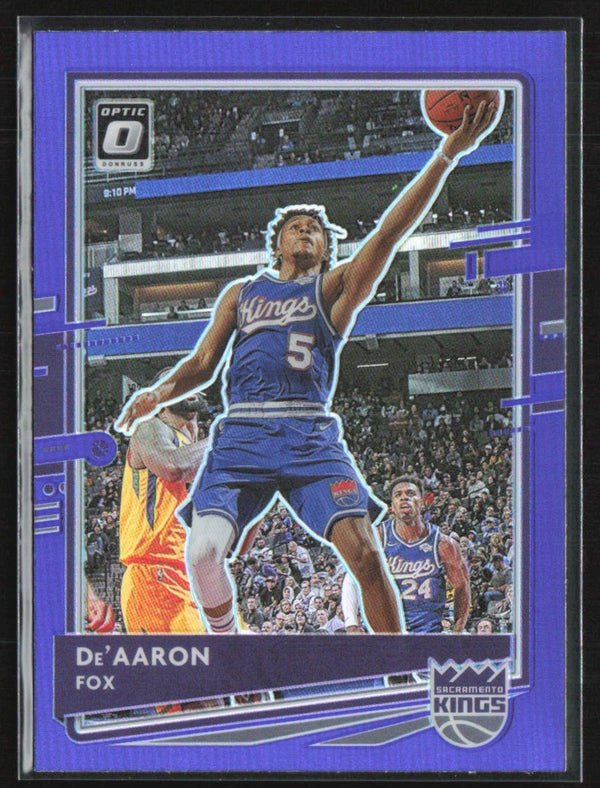 De'Aaron Fox 2020 Donruss Optic Purple #23 Sacramento Kings