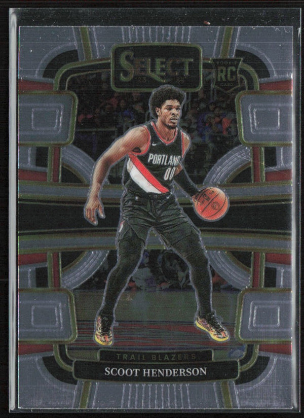 Scoot Henderson 2024 Panini Select Concourse RC #77 Portland Trail Blazers