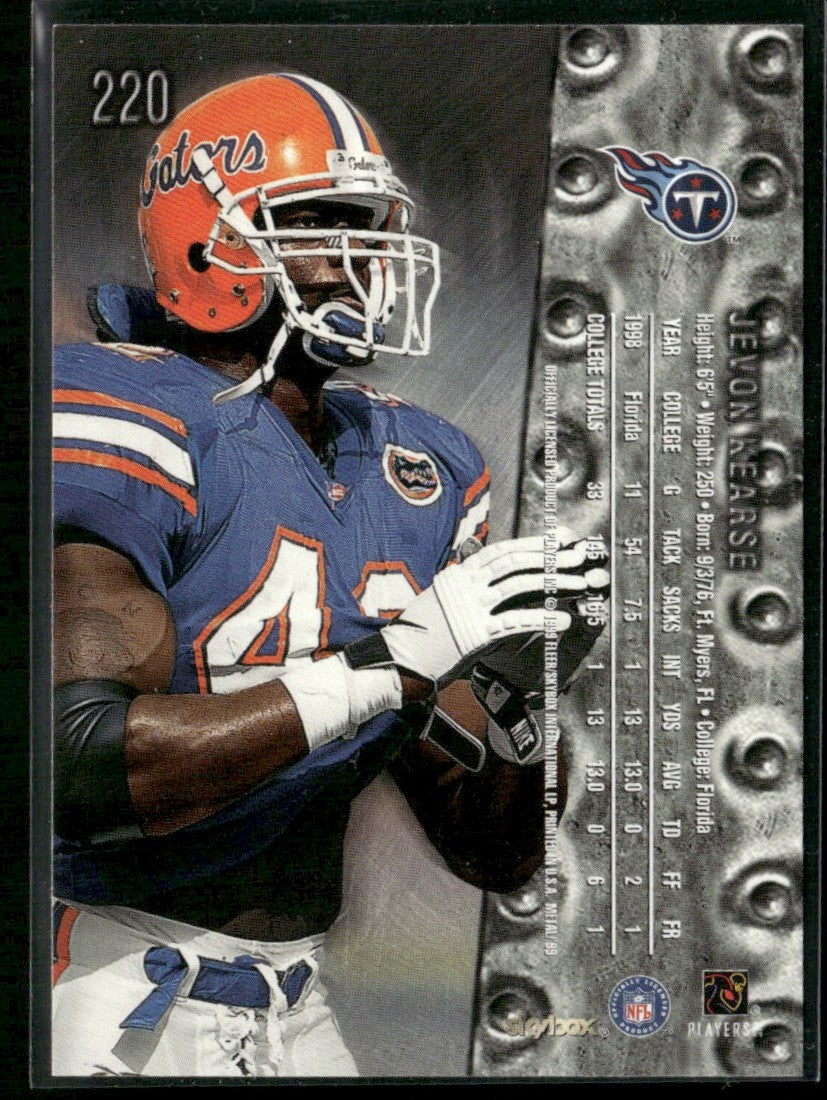 Jevon Kearse 1999 Skybox Metal Universe RC #220 Tennessee Titans