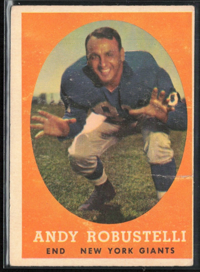Andy Robustelli 1958 Topps #15 New York Giants