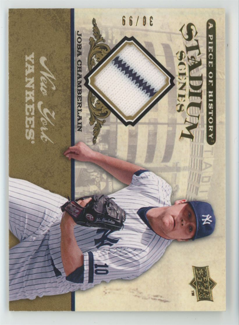 Joba Chamberlain 2008 A Piece of Histry Stadium Scenes Copper /99 Jersey #SS40