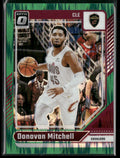 Donovan Mitchell 2024 Donruss Optic Green Shock Prizm /149 #91