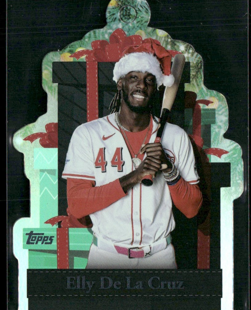 Elly Cruz 2025 Topps Holiday Present Die Cut Ornaments #PO-16 Cincinnati Reds
