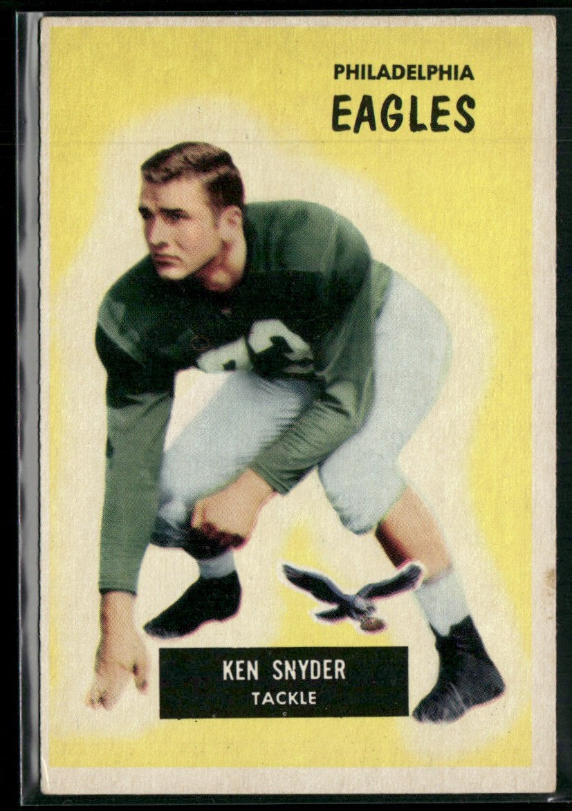 Ken Snyder 1955 Bowman #63 Philadelphia Eagles