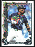 Julio Rodriguez 2025 Topps Holiday X-Mas Present SP #H186 Seattle Mariners