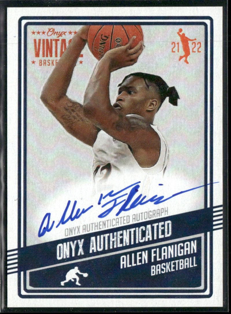 Allen Flanigan 2021 Onyx Vintage AUTO #VAAF University of Auburn