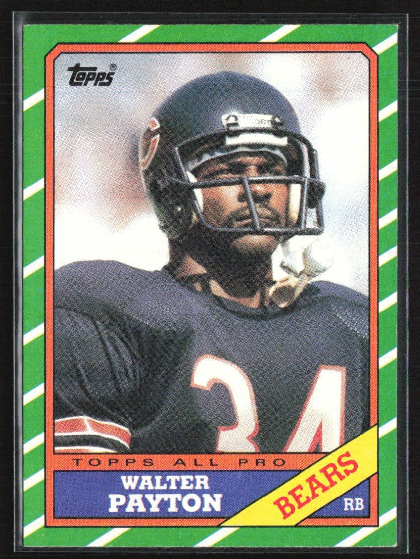 Walter Payton 1986 Topps #11 Chicago Bears