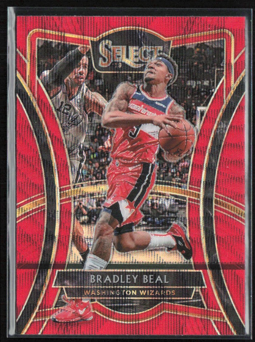 Bradley Beal 2019 Panini Select Premier Red Wave #192 Washington Wizards