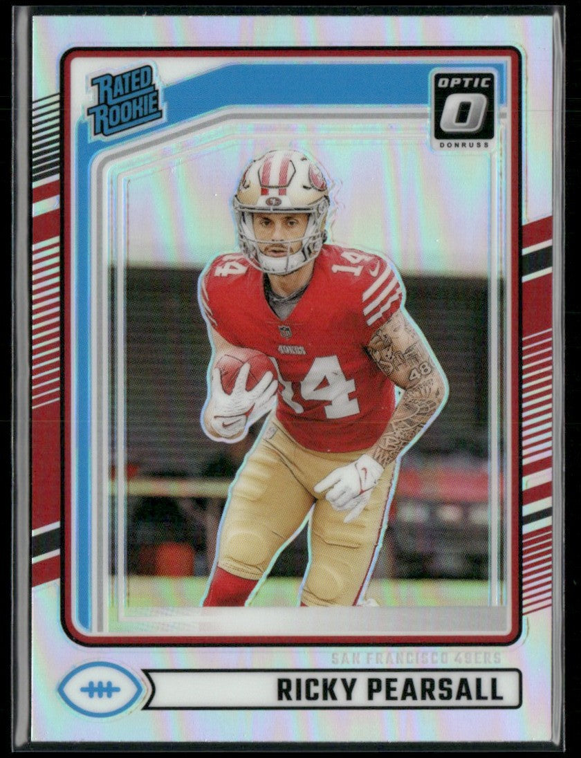 Ricky Pearsall 2024 Donruss Optic Holo Prizm RC #318 San Francisco 49ers
