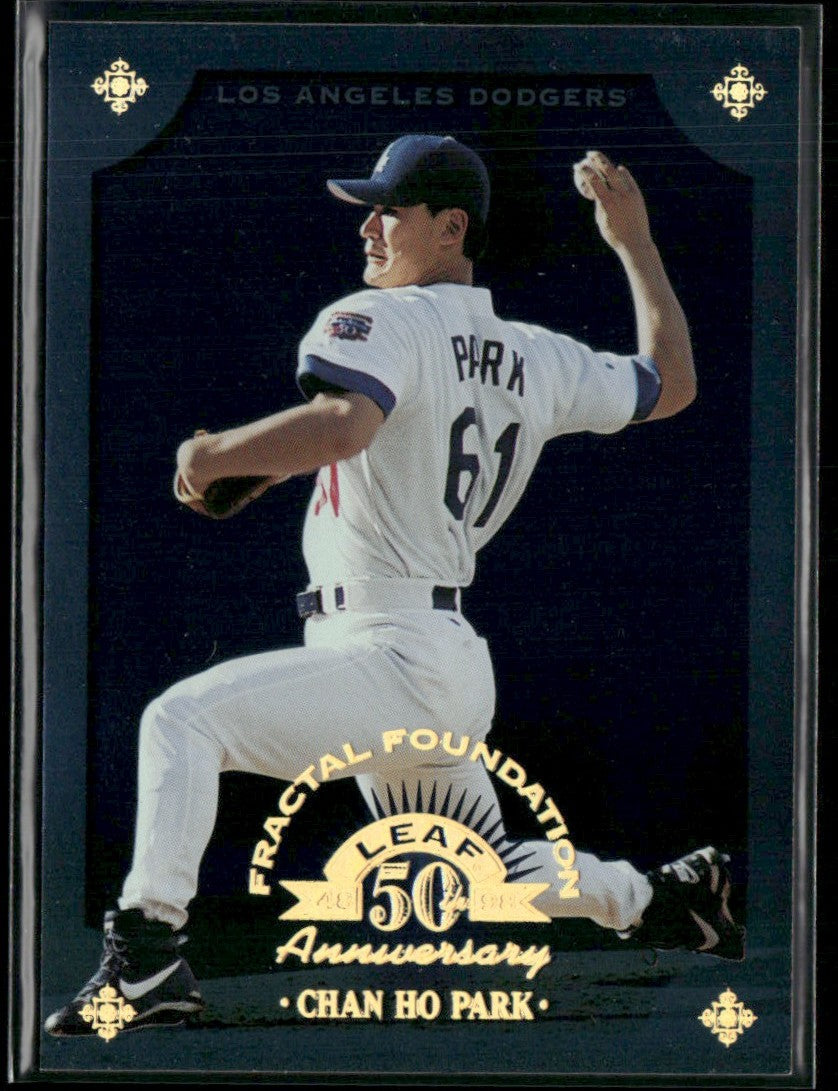 Chan Ho Park 1998 Leaf Fractal Foundations /3999 #45 Los Angeles Dodgers