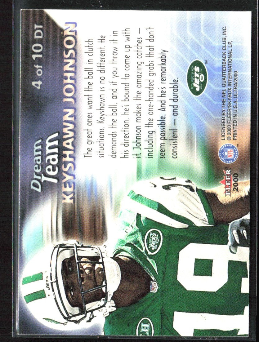 Keyshawn Johnson 2000 Fleer Ultra Dream Team #4 New York Jets