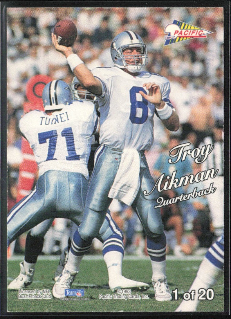 Troy Aikman 1993 Pacific #1 Dallas Cowboys