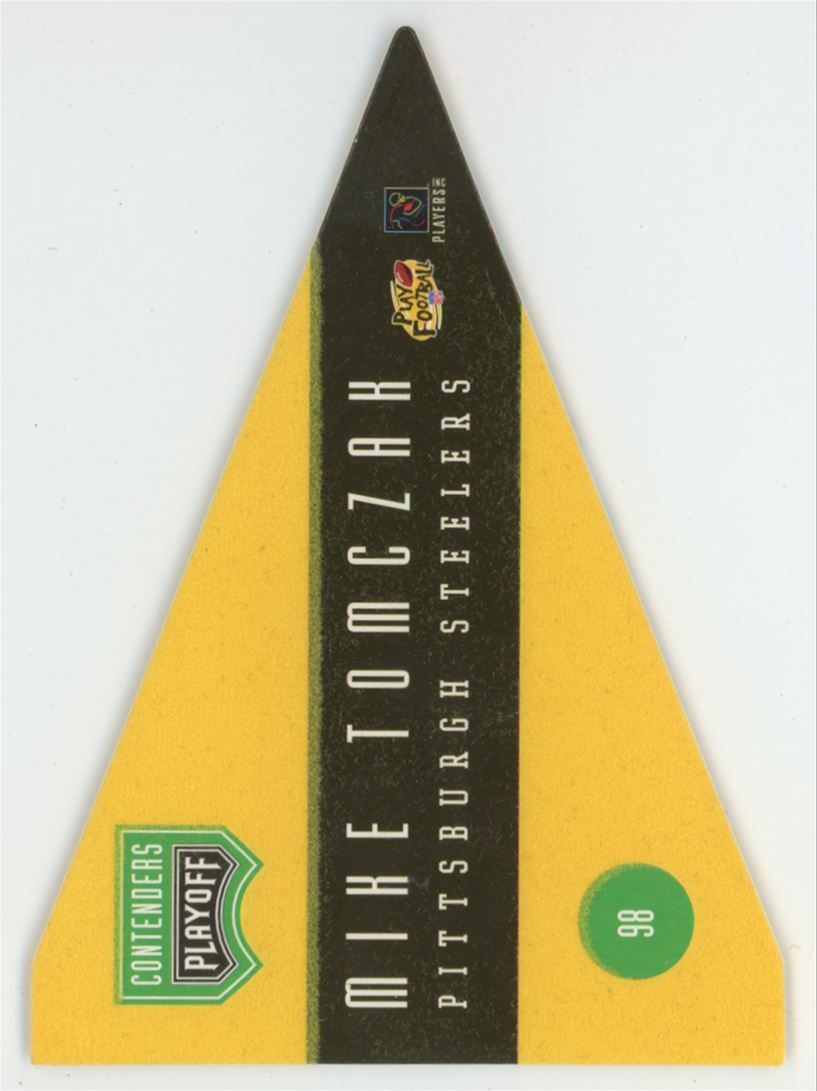 Mike Tomczak 1996 Playoff Contenders Pennants #98 Pittsburgh Steelers