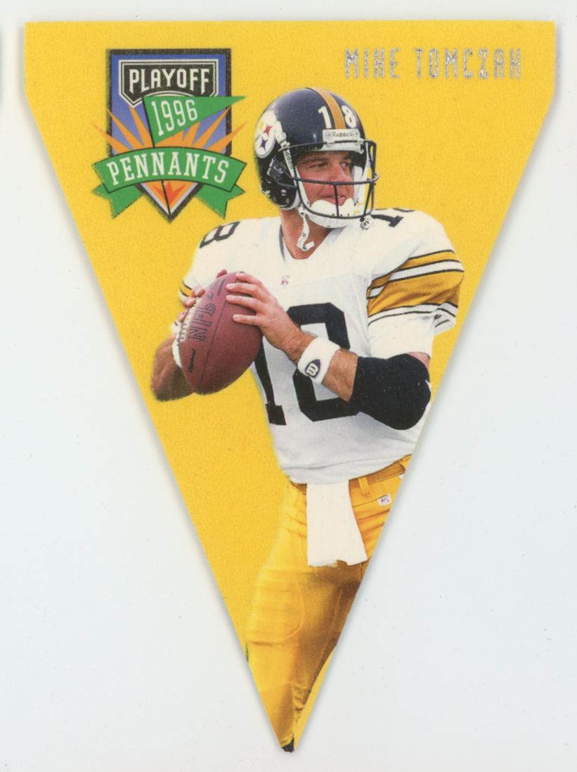 Mike Tomczak 1996 Playoff Contenders Pennants #98 Pittsburgh Steelers