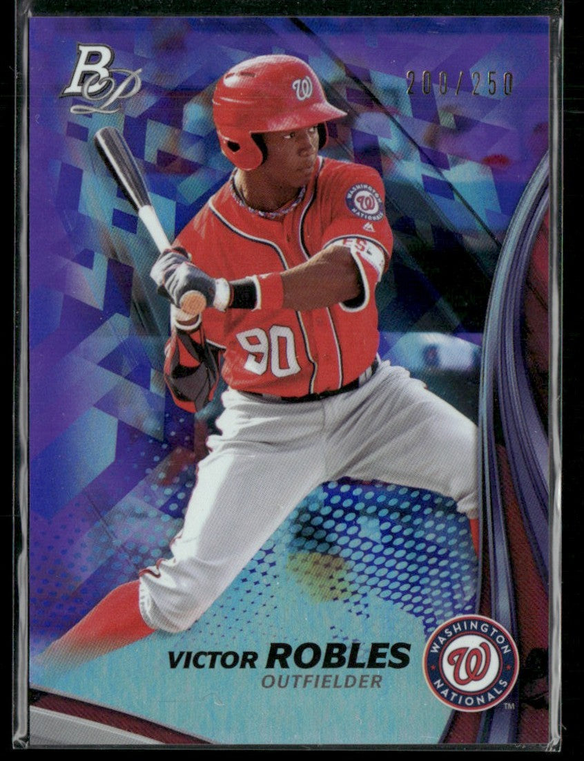 Victor Robles 2017 Bowman Platinum Purple /250 #TP-VR Washington Nationals