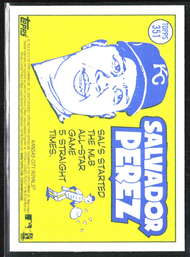 Salvador Perez 2019 Topps Heritage All-Star #351 Kansas City Royals