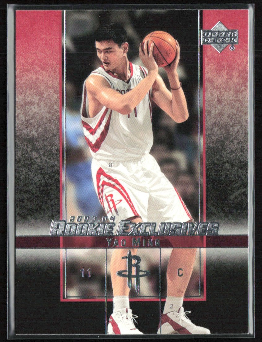Yao Ming 2003 Upper Deck Rookie Exclusives #58 Houston Rockets