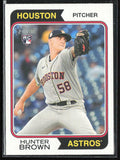 Hunter Brown 2023 Topps Heritage RC #316 Houston Astros