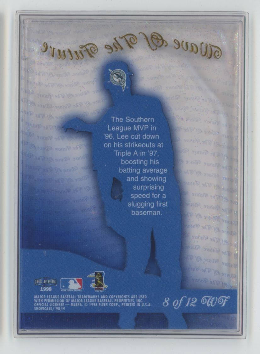 Derrek Lee 1998 Fleer Showcase Wave of the Future #8 Florida Marlins