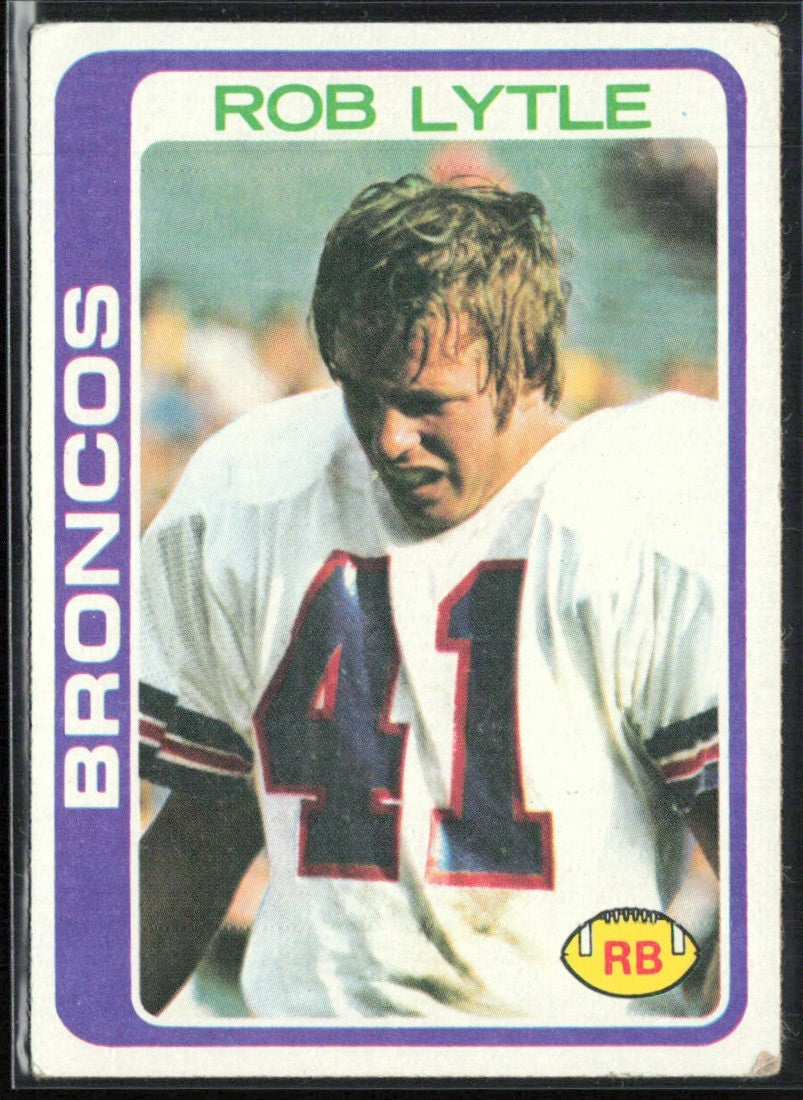 Rob Lytle 1978 Topps RC #144 Denver Broncos