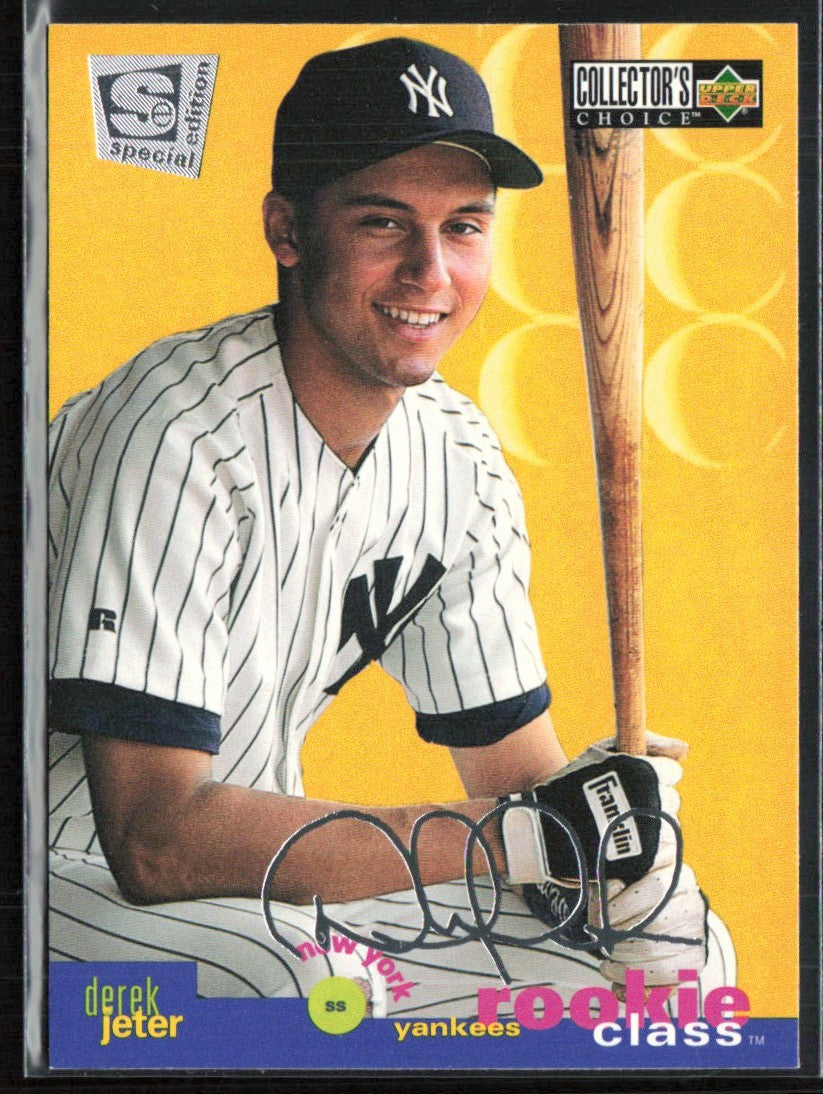 Derek Jeter 1995 Collector's Choice SE Silver Signature RC #2 New York Yankees
