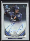 Jose Urena 2014 Bowman Chrome 1st AUTO #BCAP-JU San Diego Padres