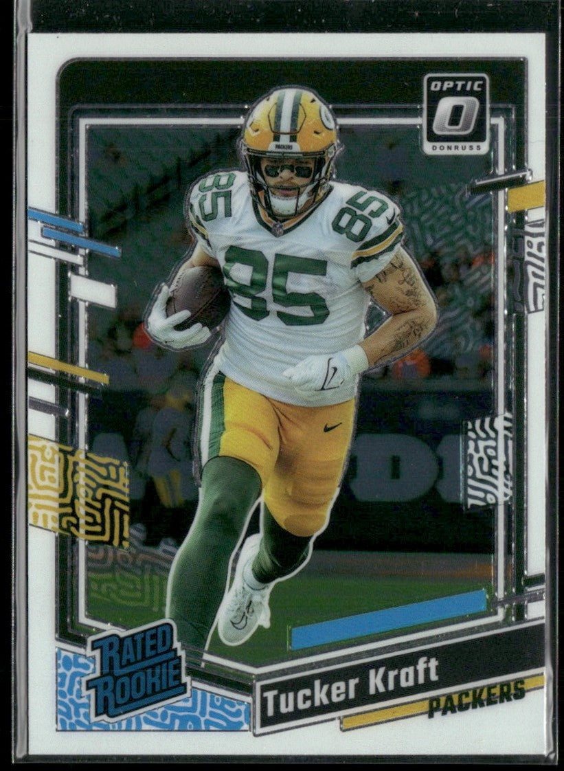 Tucker Kraft 2023 Donruss Optic Rated Rookie RC #243 Green Bay Packers
