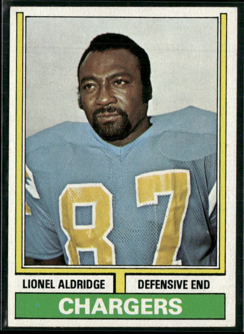 Lionel Aldridge 1974 Topps #281 San Diego Chargers