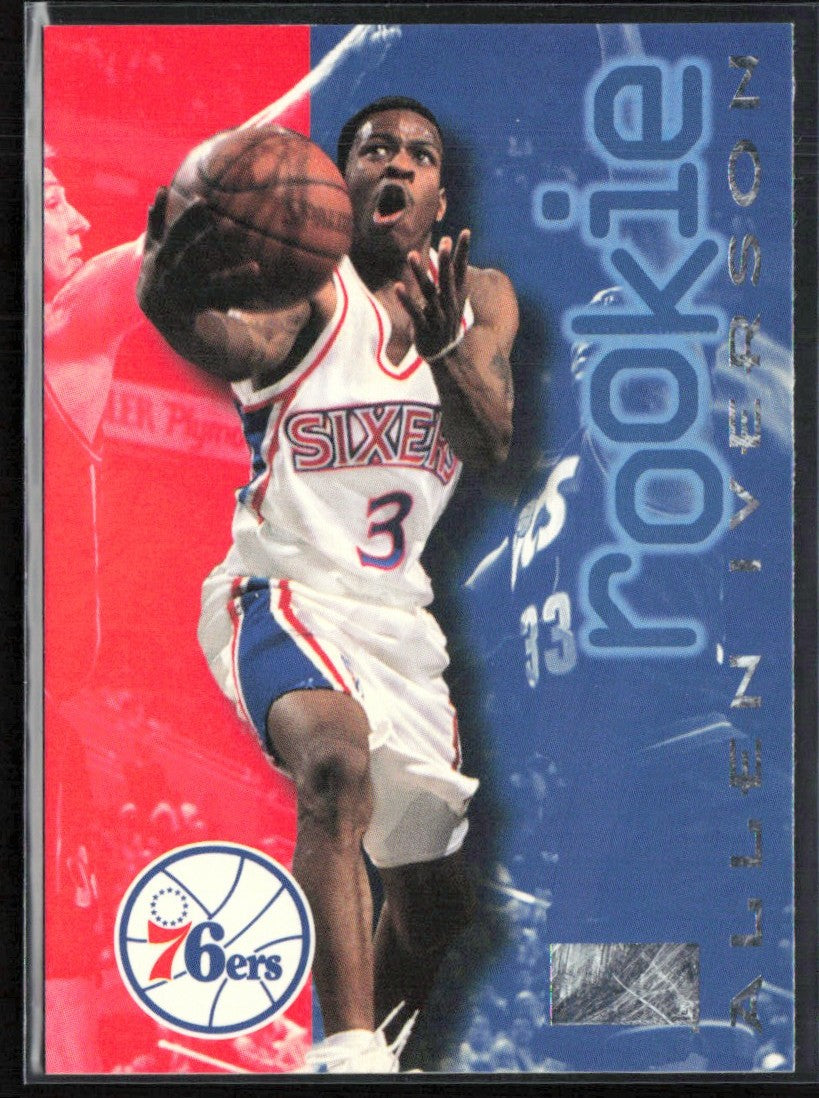 Allen Iverson 1996 SkyBox Premium RC #216 Philadelphia 76ers