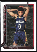 Jeremiah Fears 2025 Topps RC #207 New Orleans Pelicans