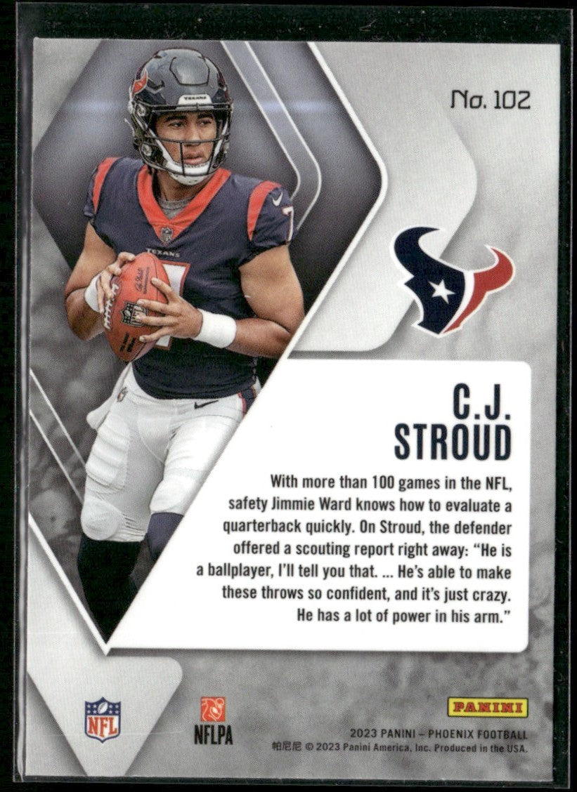 C.J. Stroud 2023 Panini Phoenix RC #102 Ohio State Buckeyes