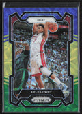 Kyle Lowry 2023 Panini Prizm Blue Green Yellow #40 Miami Heat